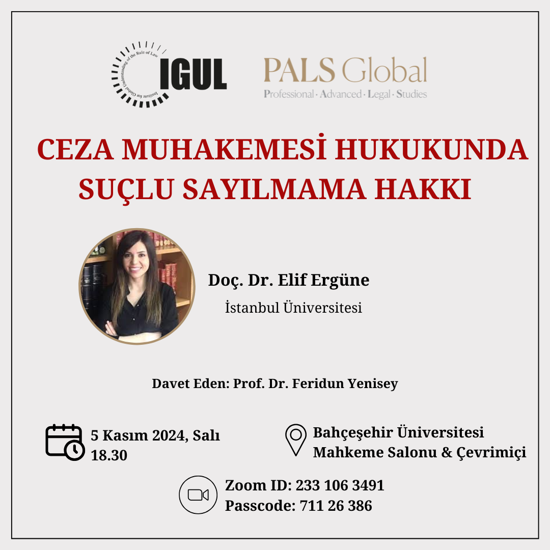 Ceza Muhakemesi Hukukunda Suçlu Sayılmama Hakkı